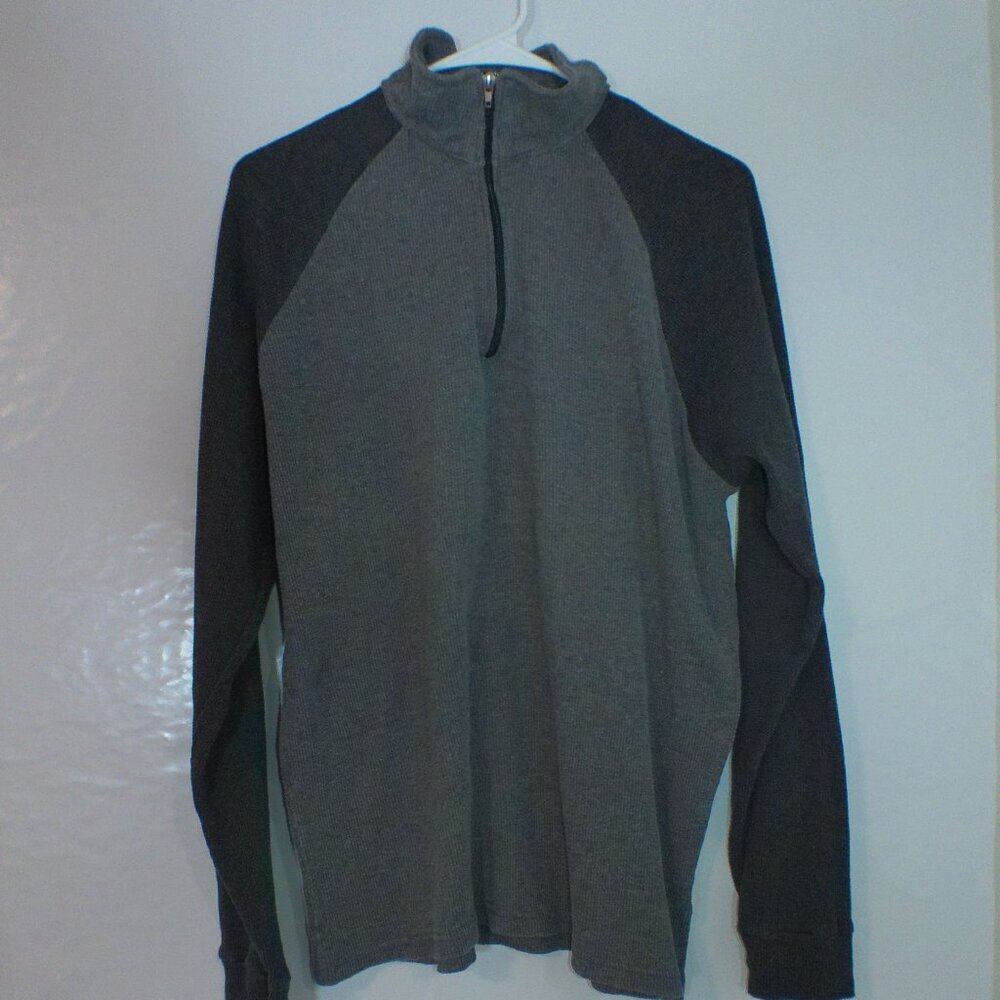 Hudson & Barrow NYC Men’s Quarter-Zip Pullover with Raglan Sleeves – XXL